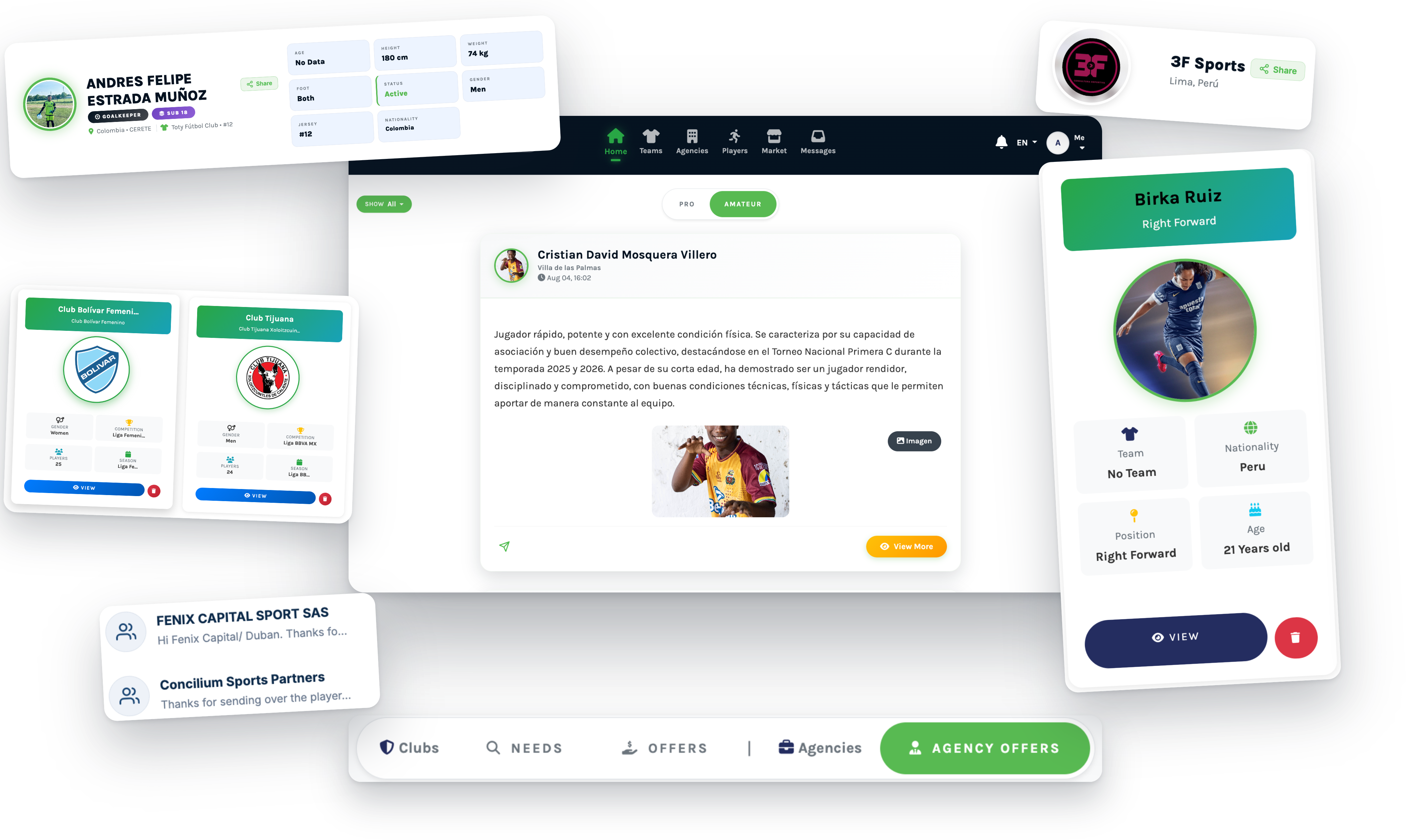 Globofootball platform